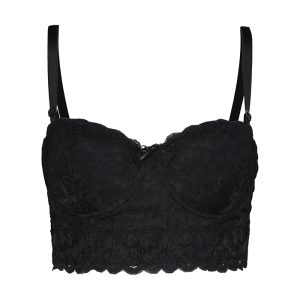 دکلته دانتل کش پهن عشوه کد 06501 رنگ مشکی