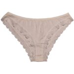 شورت زنانه کبریتی گیپوردار میسپل رنگ نخودی