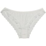 شورت زنانه کبریتی گیپوردار میسپل رنگ سفید