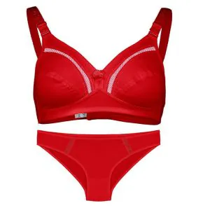 ست نخی بدون فنر عشوه کد 193005 رنگ قرمز