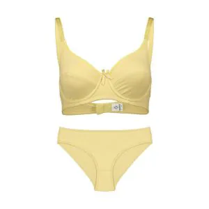 ست نخی فنردار عشوه کد 191002 رنگ کرم