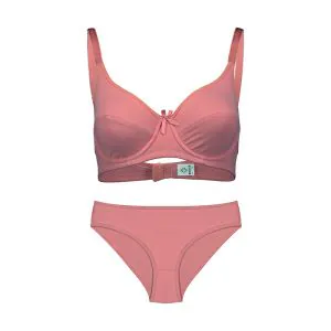 ست نخی فنردار عشوه کد 191014 رنگ کالباسی