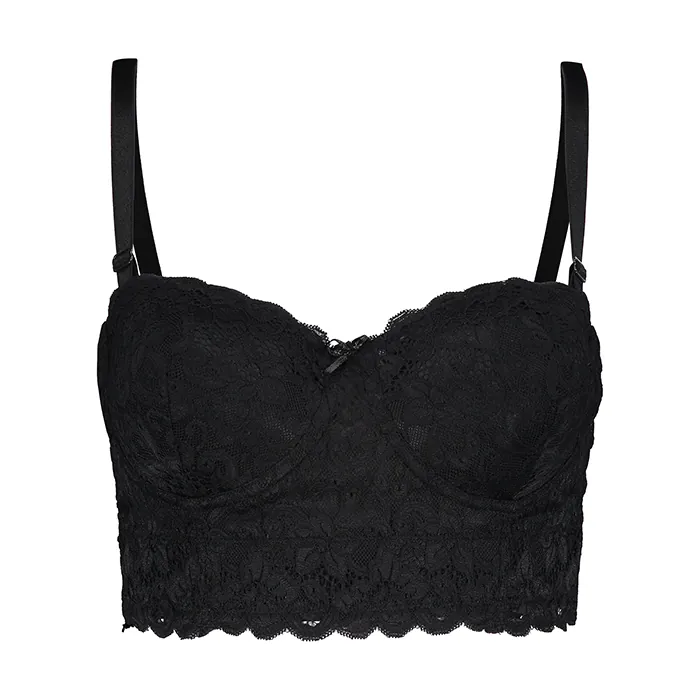 دکلته دانتل کش پهن عشوه کد 06501 رنگ مشکی - Image 6