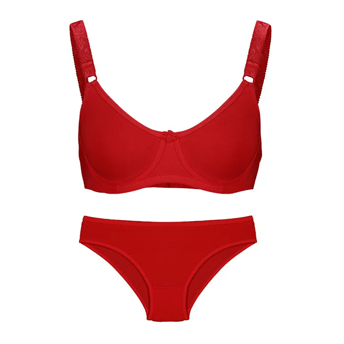 ست پرسی عشوه کد 194005 رنگ قرمز - Image 7