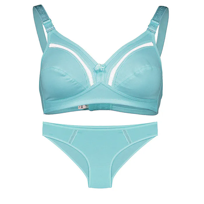 ست نخی بدون فنر عشوه کد 193009 رنگ فیروزه ای