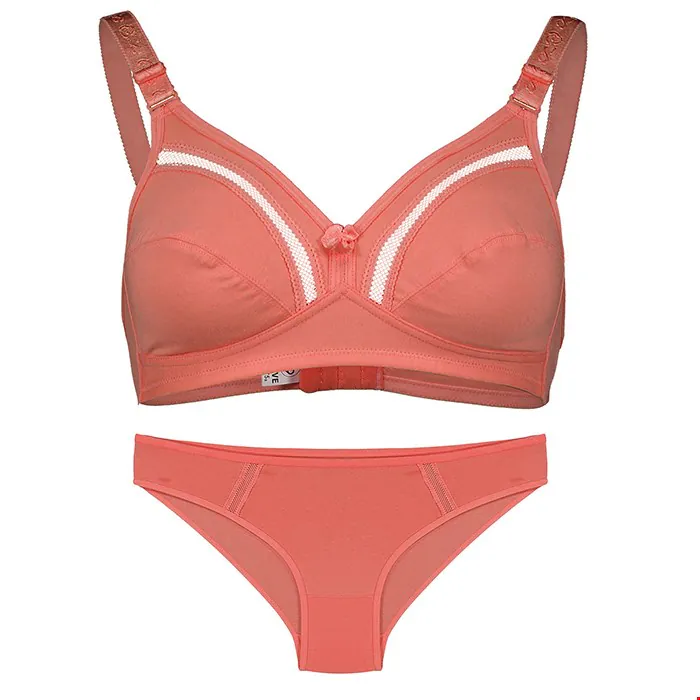 ست نخی بدون فنر عشوه کد 193007 رنگ گلبهی