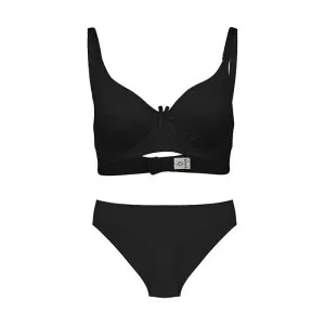 ست نخی فنردار عشوه کد 191001 رنگ مشکی