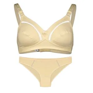 ست نخی بدون فنر عشوه کد 193002 رنگ کرم