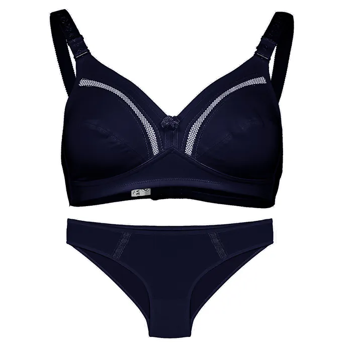 ست نخی بدون فنر عشوه کد 193011 رنگ سورمه ای - Image 8