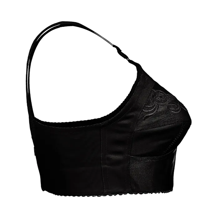 سوتین گلدوزی پایه پهن عشوه کد 201701 رنگ مشکی - Image 5