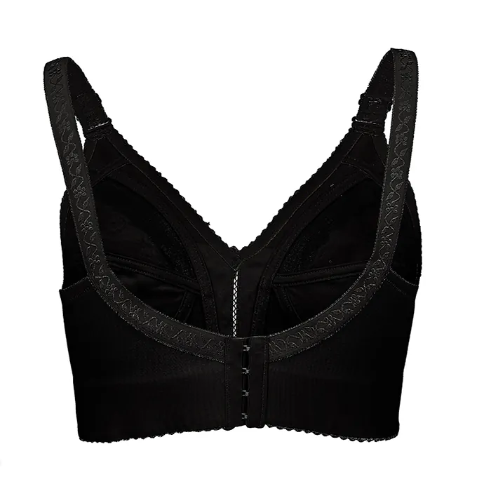 سوتین گلدوزی پایه پهن عشوه کد 201701 رنگ مشکی - Image 4