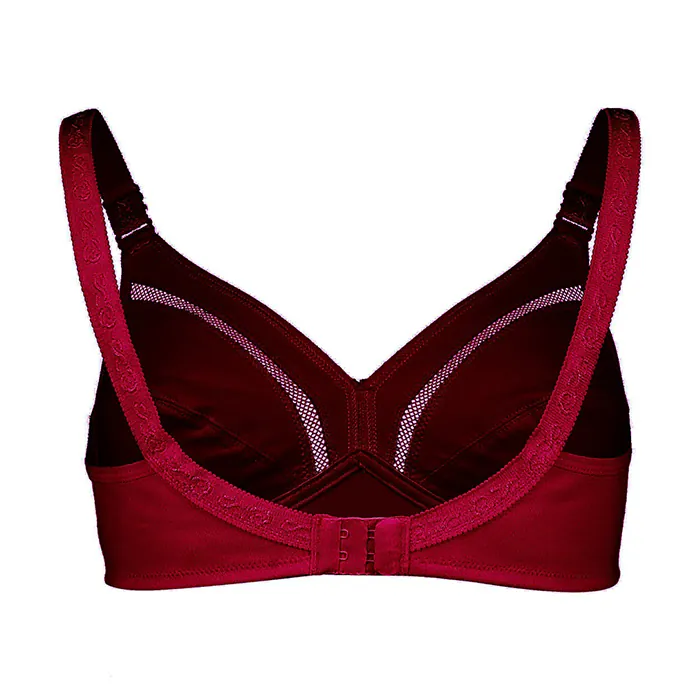 ست نخی بدون فنر عشوه کد 193010 رنگ زرشکی - Image 5