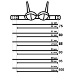 سوتین گلدوزی پایه پهن عشوه کد 201701 رنگ مشکی - Image 2