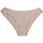 شورت زنانه کبریتی گیپوردار میسپل رنگ نخودی