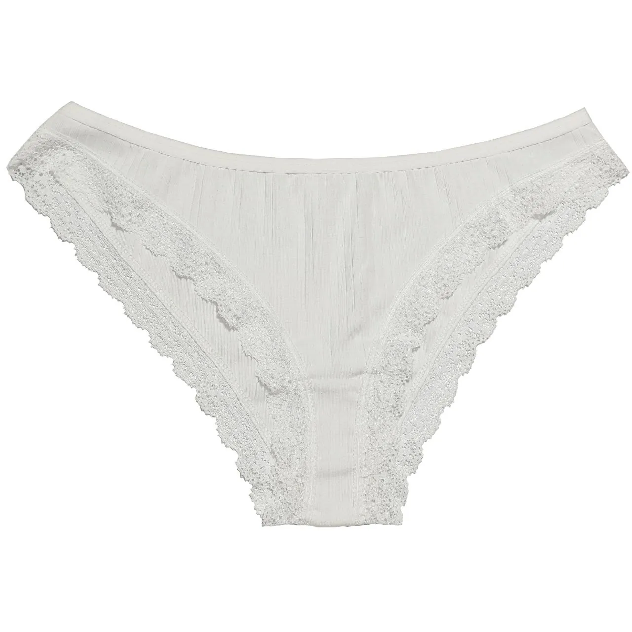 شورت زنانه کبریتی گیپوردار میسپل رنگ سفید